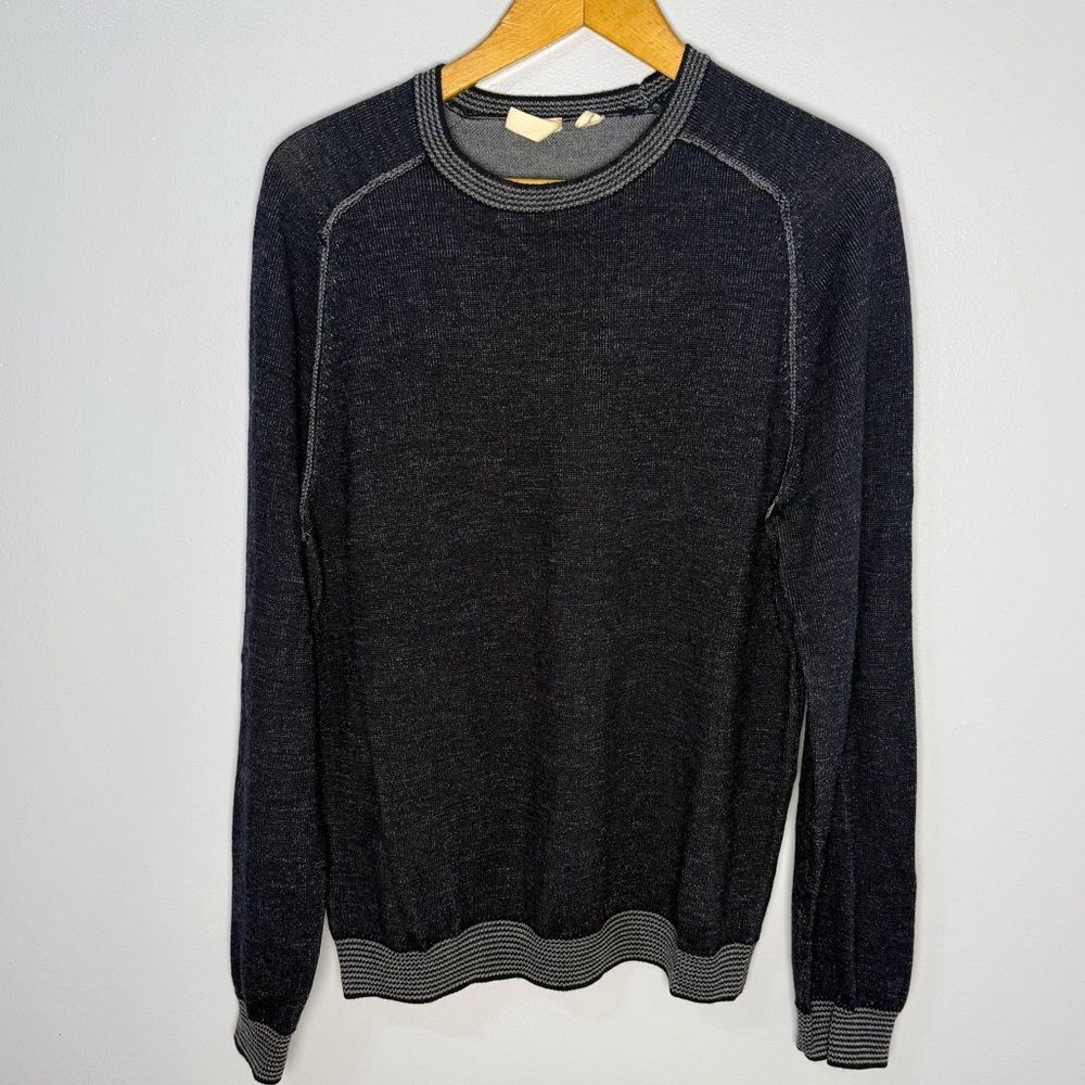 G-Star Charcoal Crewneck Knit 100% Merino Wool Sweater | L